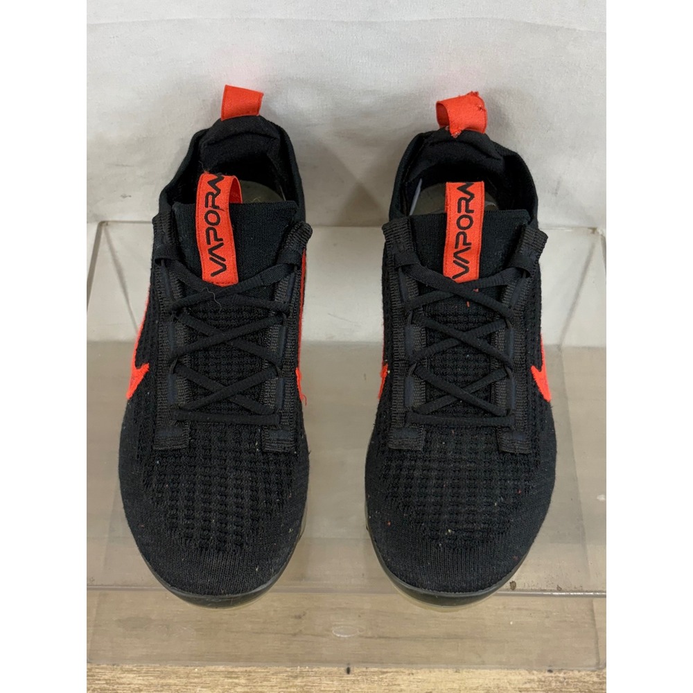 Nike Air VaporMax Flyknit 3 Leopard Swoosh Black Red Women's Shoes Size 6 - Picture 3 of 9